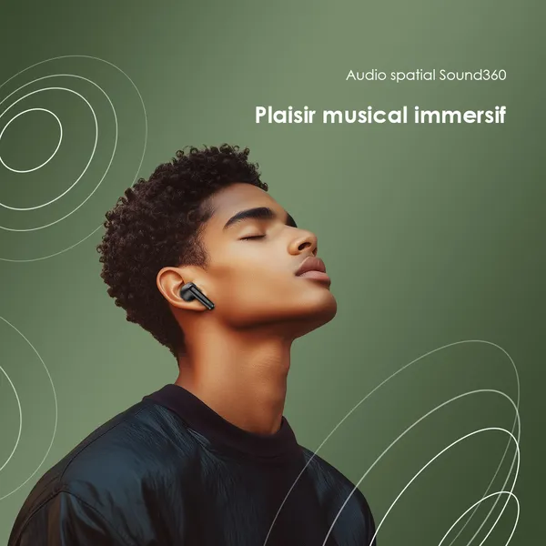 Oraimo SpaceBuds Neo Véritables écouteurs spatiaux sans fil - Vue 3