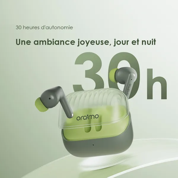 Oraimo SpaceBuds Neo Véritables écouteurs spatiaux sans fil - Vue 4