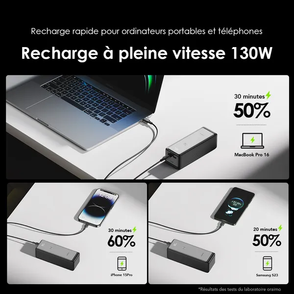Oraimo PowerJet 130 27600mAh 130W Power Bank - Vue 6