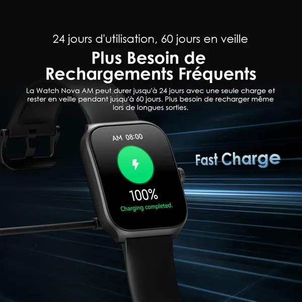 Oraimo Watch Nova AM Montre intelligente à écran AMOLED  - Vue 6