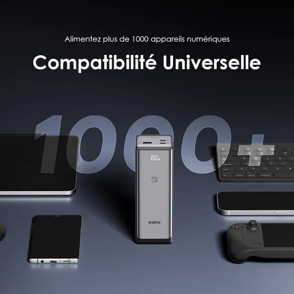 Oraimo PowerJet 130 27600mAh 130W Power Bank - Vue 9